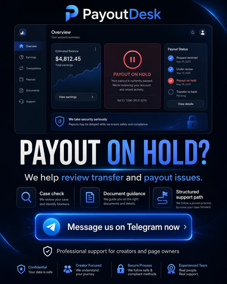 Payout on hold example